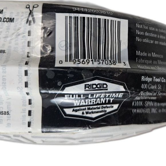 Ridgid Tool Company Kwik-Spin+ Drain Cleaner 25'L x 1/4"Dia Kink Resistant Cable - Picture 4 of 4
